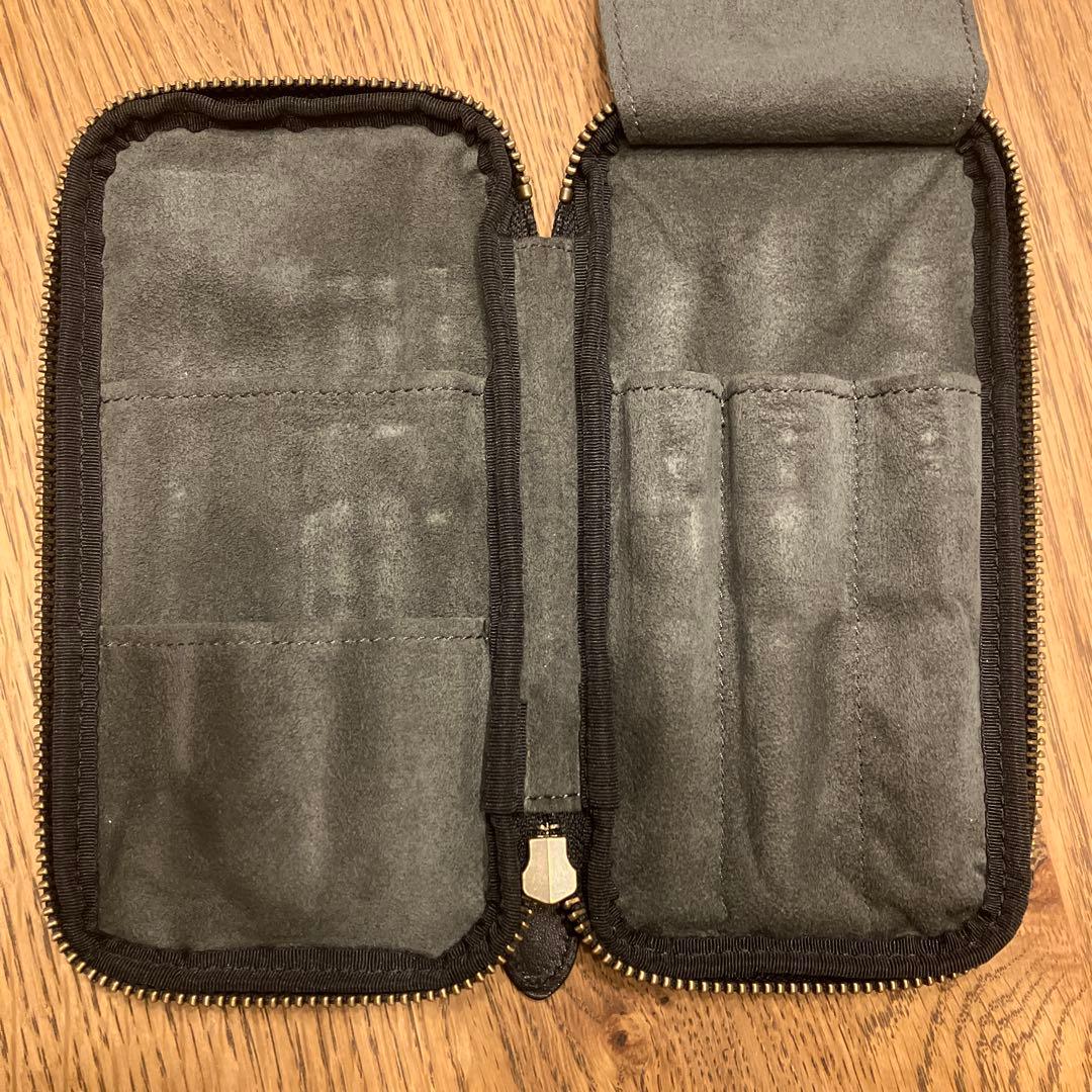 &Liebe ジップペンケース スムースブラック