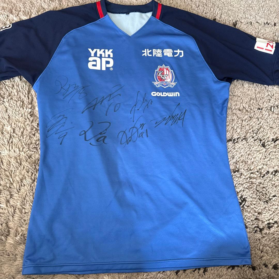 カターレ富山 選手直筆サイン入り サポーターナンバー ユニフォーム