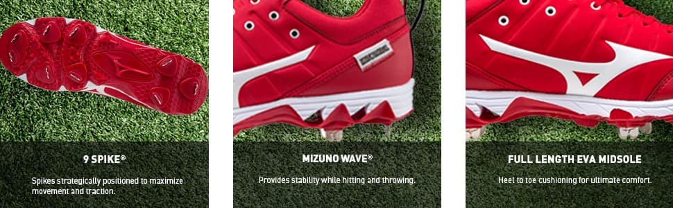新品2026年USA限定MIZUNO野球用9-SpikeAmbi2☆27.5cm