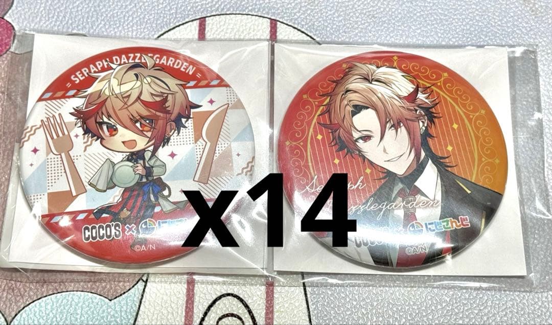 にじさんじ　ココス　セラフ・ダズルガーデン　缶バッジセット