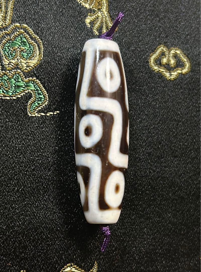 九眼天珠　ハンドメイド品／送料込　匿名発送／チベット　天珠　お守り