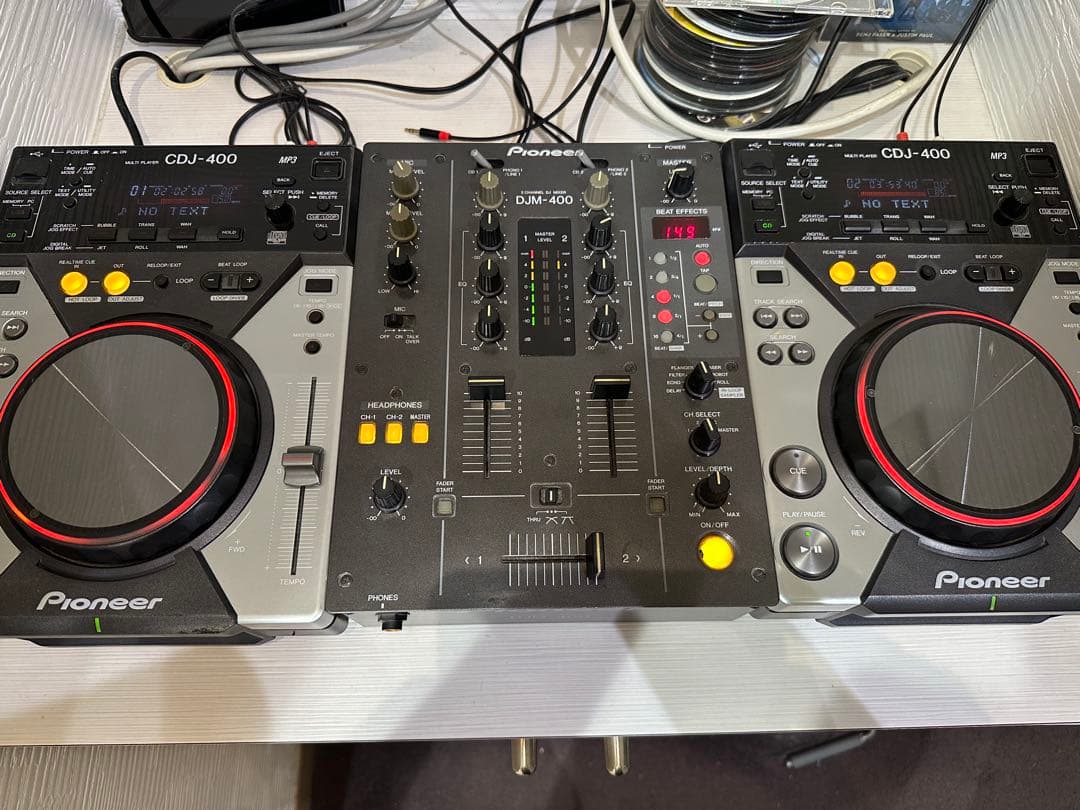 Pioneer CDJ-400×2 DJM-400 DJ機材ミキサーフルセット