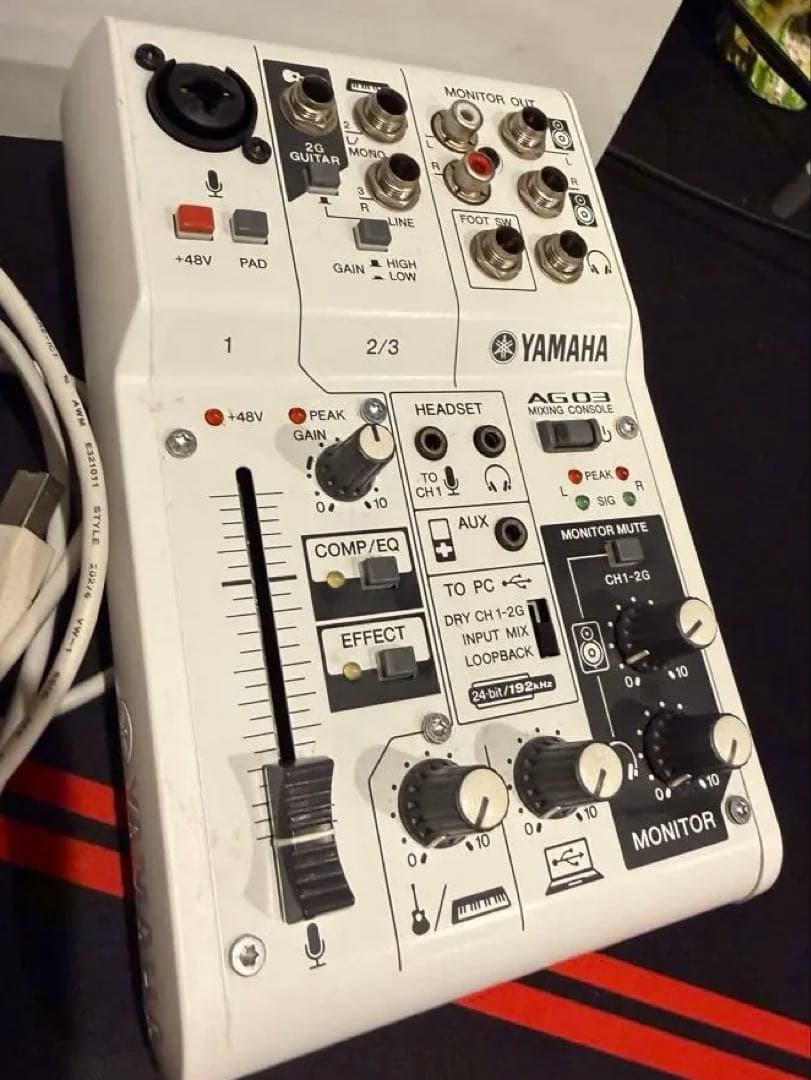 YAMAHA AG03 オーディオインターフェイス　箱なし　本体　ケーブル