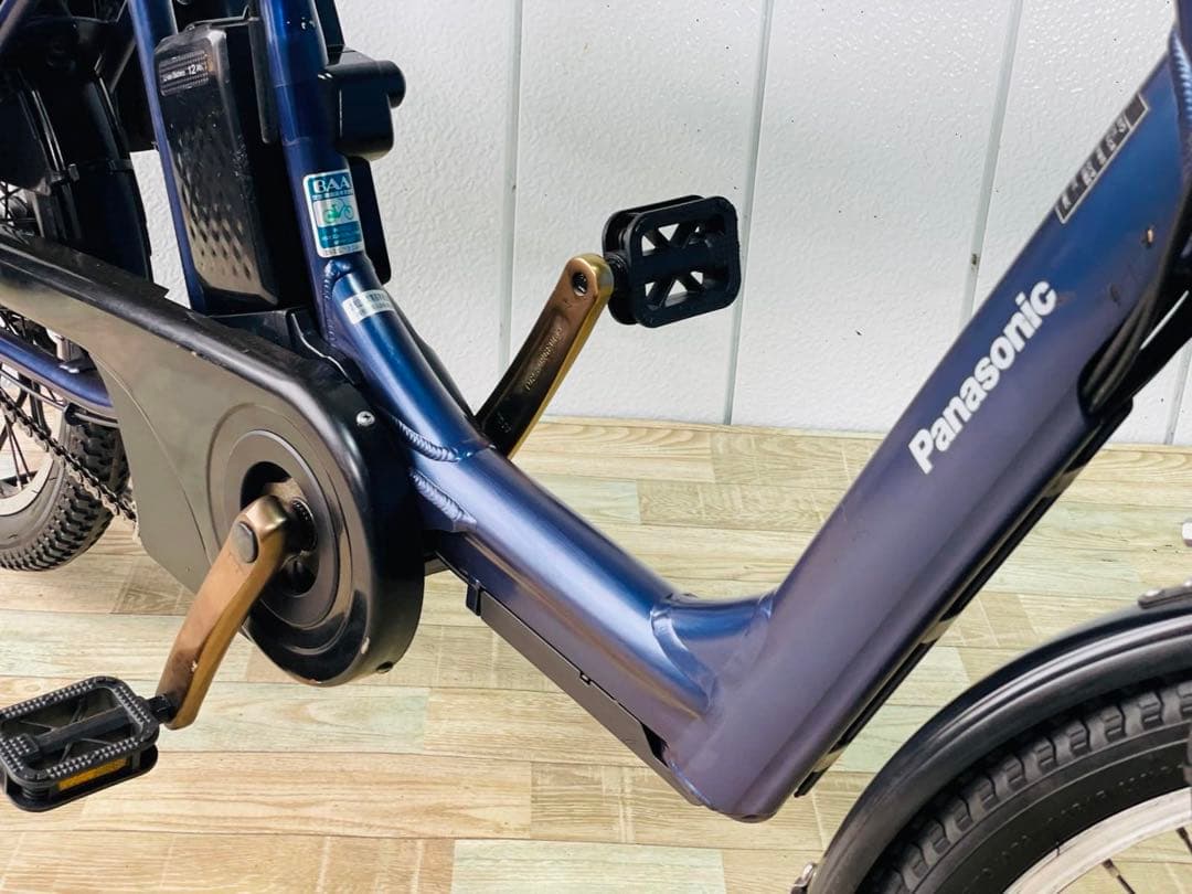 2474パナソニック12アンペア　3人乗り対応子供乗せ　電動アシスト自転車