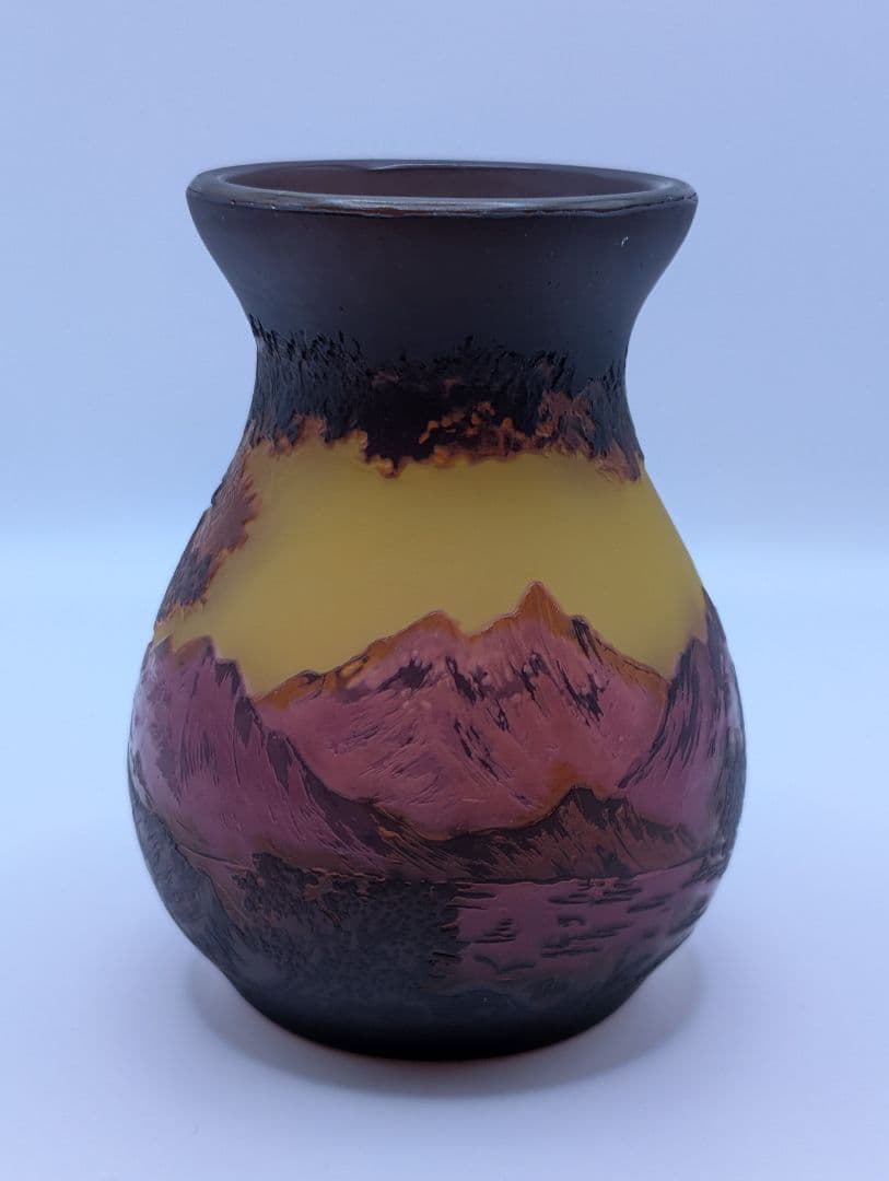 エミールガレ 山水風景 花瓶 花器