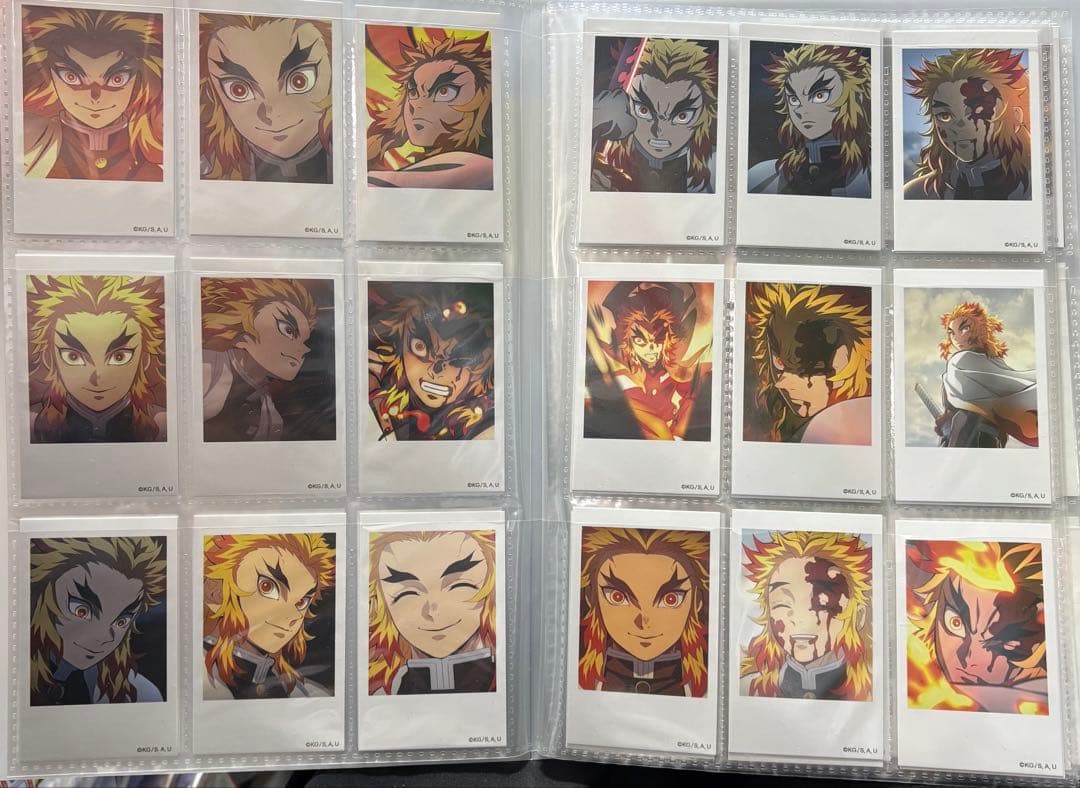 【新品】鬼滅の刃 煉獄杏寿郎 チェキ風 ブロマイド　18種類セット