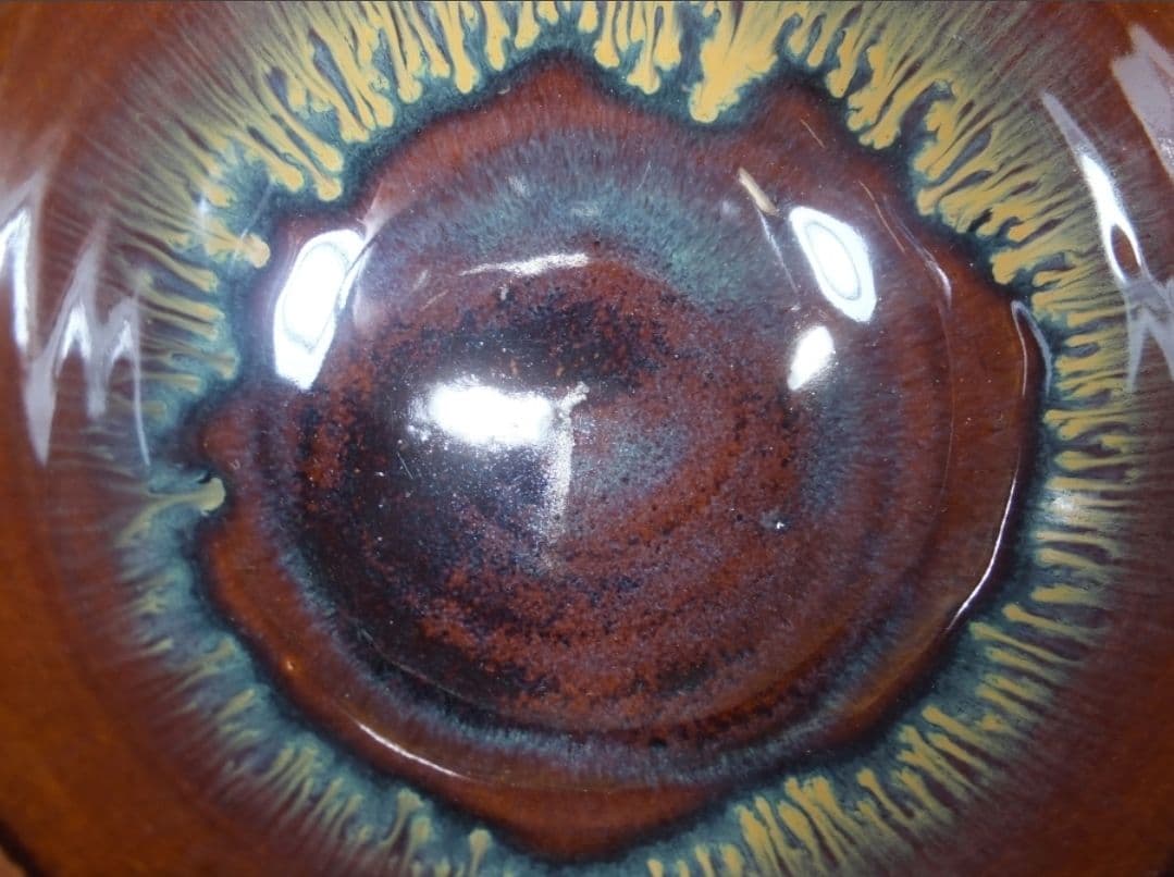 真作保証 鬼丸雪山 自作 高取茶碗 高取焼 小石原焼 コレクター放出品 福岡県