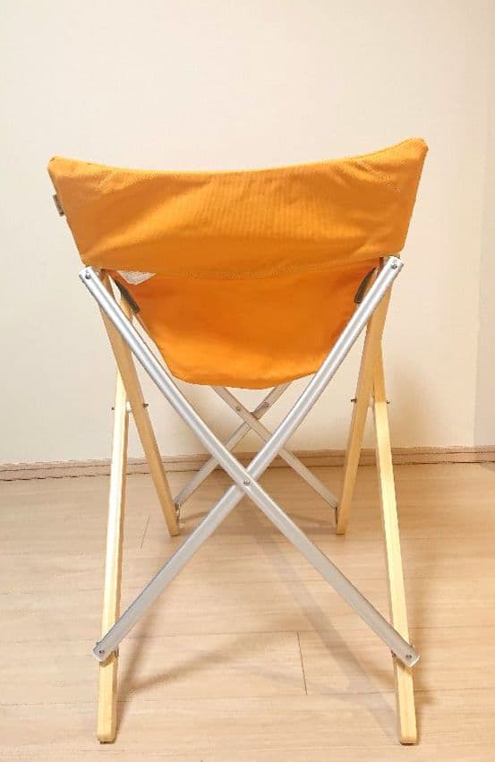 【廃盤品】Peakスノーピーク Take!チェア　オレンジ　黄　折畳椅子
