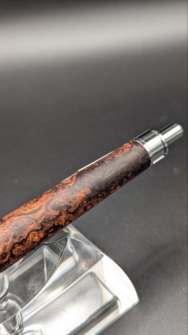 327ペン工房翌檜　超極上　ホンジュラスローズウッド　瘤杢　木軸シャーペン
