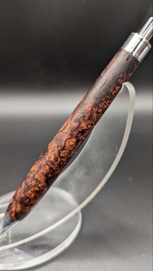 327ペン工房翌檜　超極上　ホンジュラスローズウッド　瘤杢　木軸シャーペン