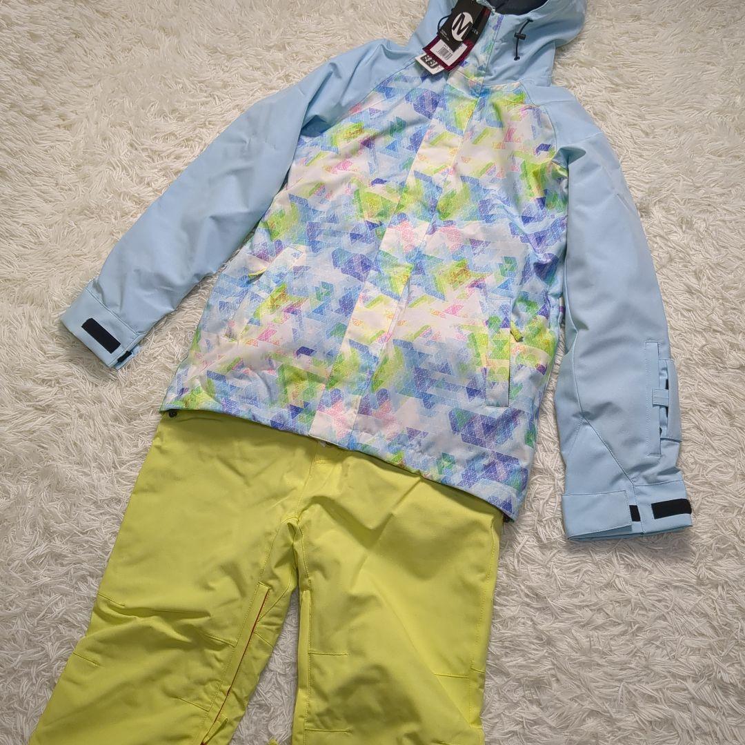 【タグ付き✨水色✨M】スキー スノー スノボ ウェア セットアップ 上下