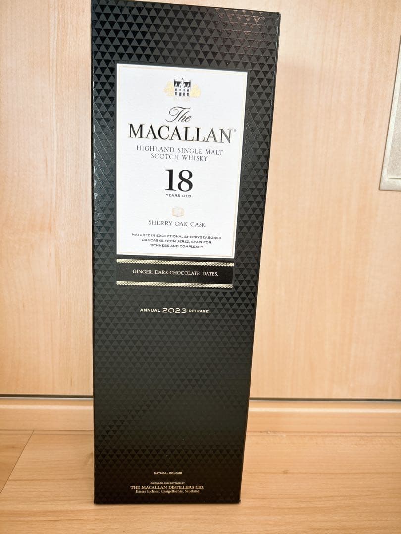 新品未開封　ザ マッカラン 18 年シェリー オーク カスク700㍉2023年
