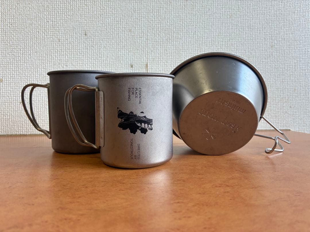  peak チタン製マグカップ シェラカップ　セット　300 450