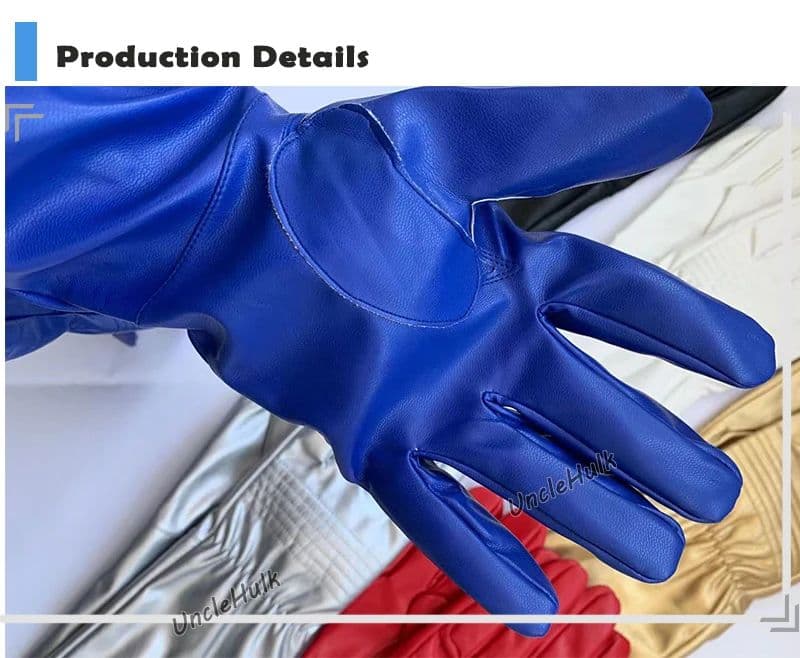 ★未使用 コスプレ グローブ ライト ブルー コスチューム 1号 2号 手袋