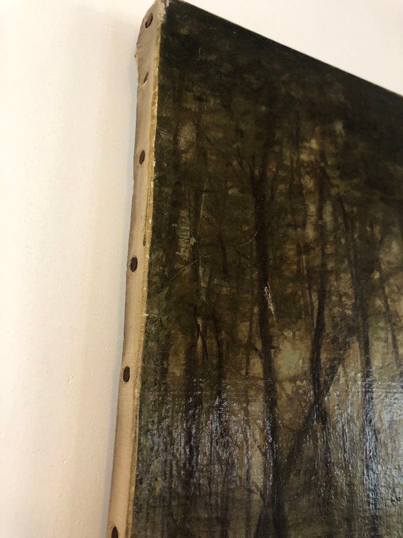 フランス　アンティーク　絵画　油絵