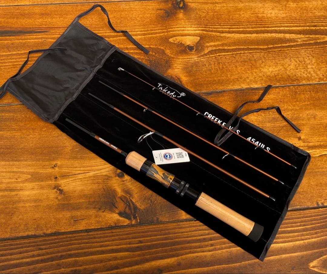 トラウトロッド　パックロッド　スピニングロッド　渓流釣り　天然木グリップ　源流