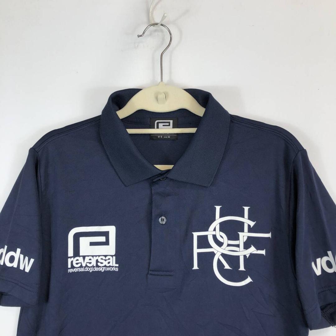 reversal 中央大学 ラグビー部 ポロシャツ 速乾 ネイビー　Mサイズ