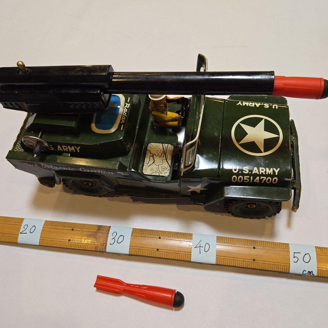 U.S. ARMY ミリタリージープ ミサイル付き(箱付き、日本製:ALPS社)