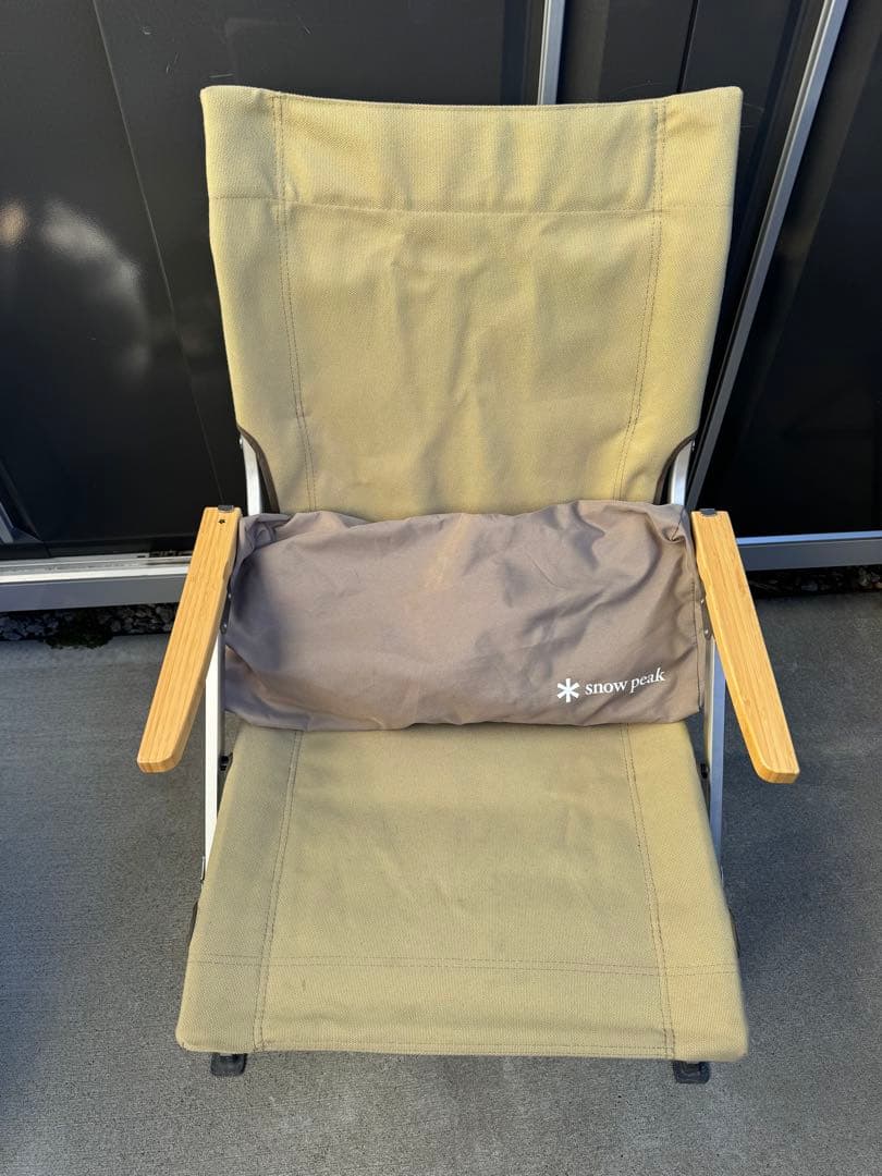  Peak スノーピークローチェア30カーキ 2脚セットクッション付き