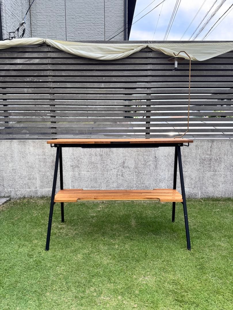 キッチンテーブル　木製折りたたみアウトドアテーブル　DIY