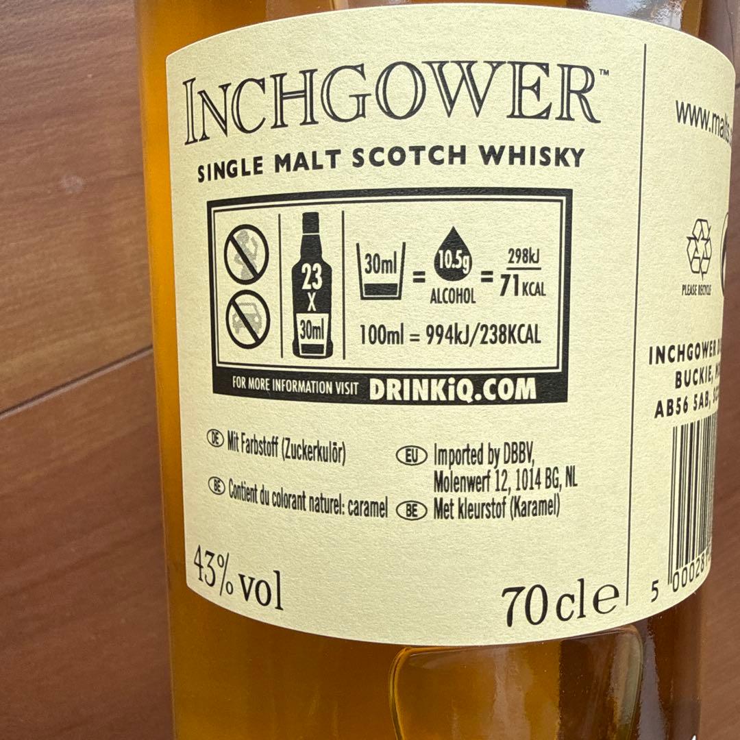 【新品未開封】インチガワー14年　スペイサイドシングルモルトスコッチウイスキー