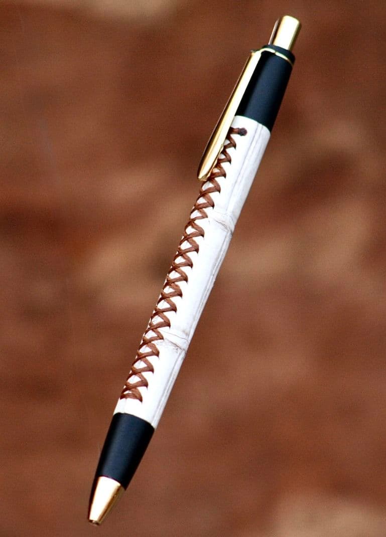 schicksal 革軸ペン　ヒマラヤクロコダイル　シャーペン 0.5mm