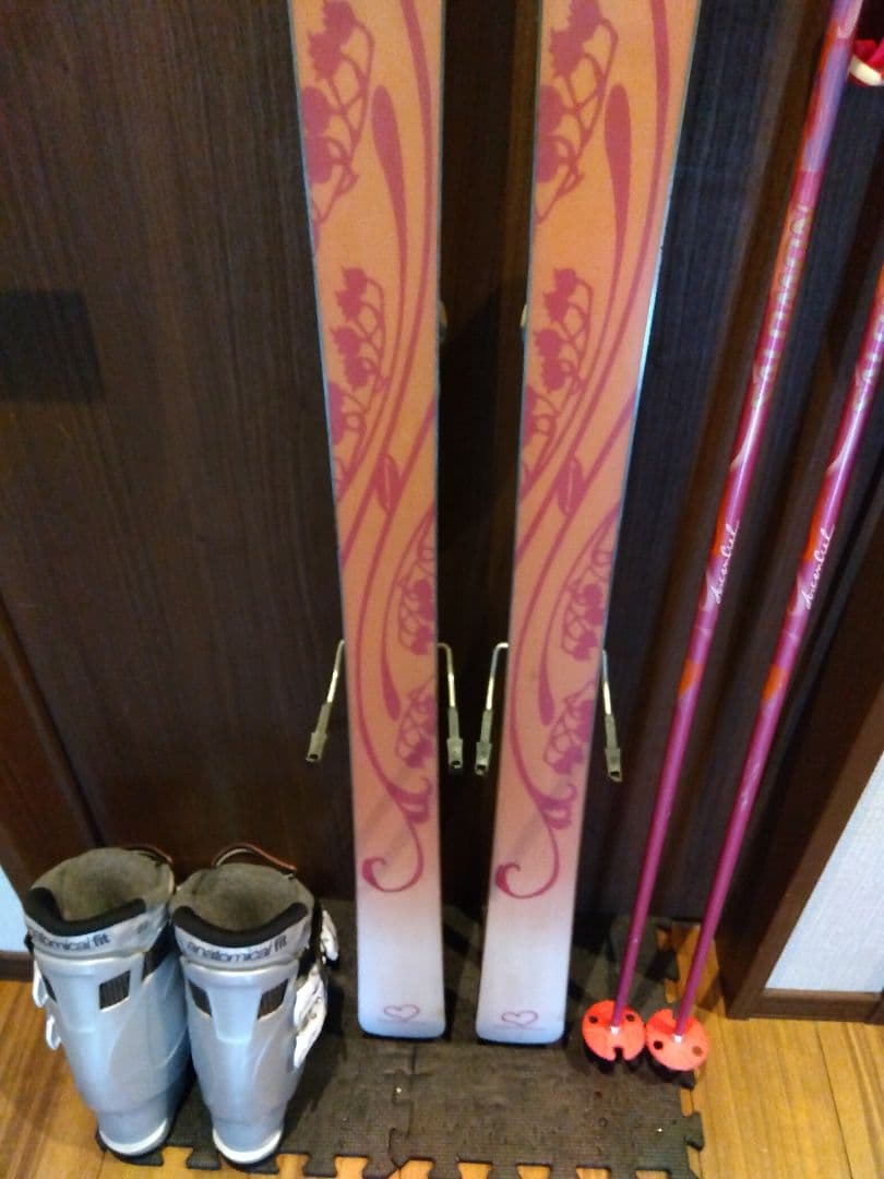 ✨️綺麗✨️HART/学生・レディース用/スキーセット/メンテ・WAX済み✔軽量