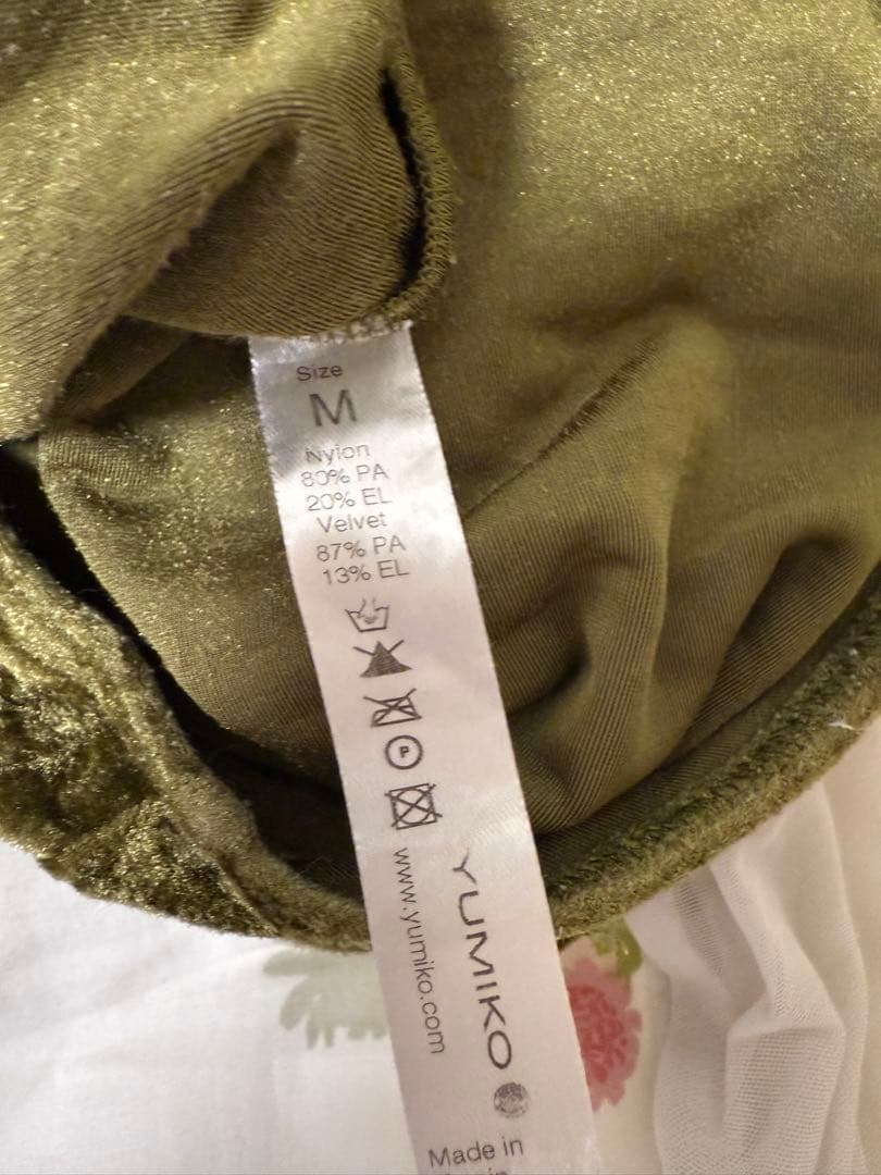 YUMIKO オリーブグリーン レオタード M