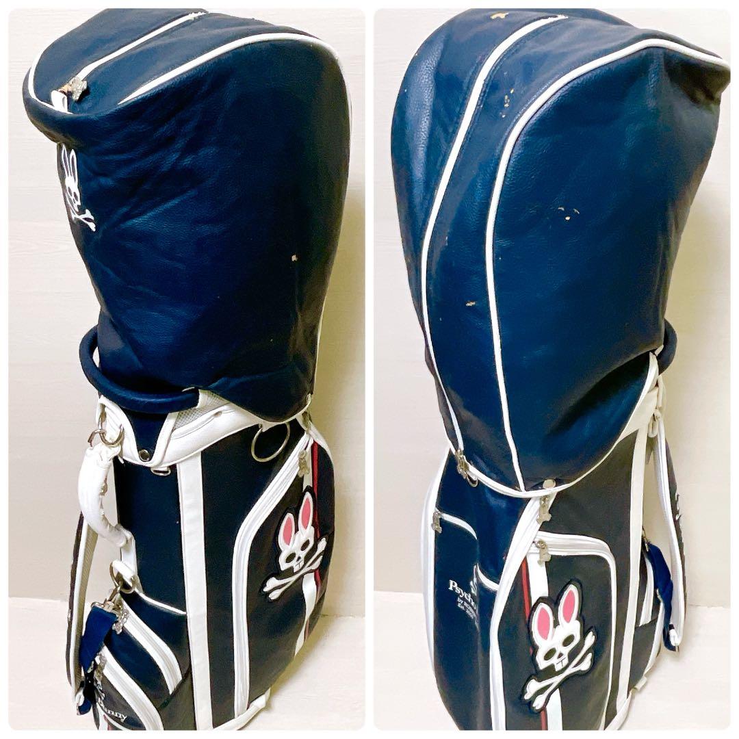 サイコバニー キャディバッグ ゴルフバッグ　 9.5型 6分割 ネイビー