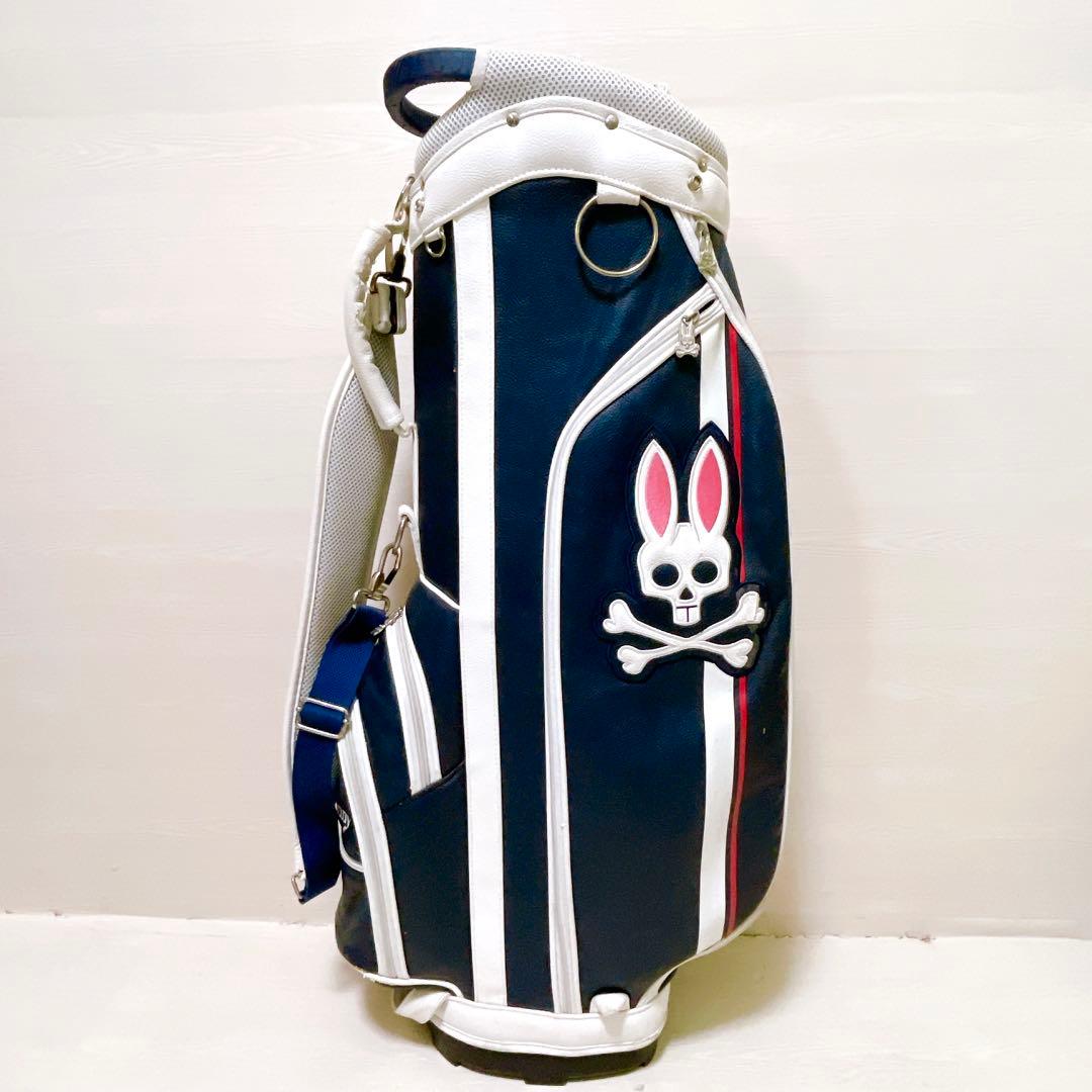 サイコバニー キャディバッグ ゴルフバッグ　 9.5型 6分割 ネイビー