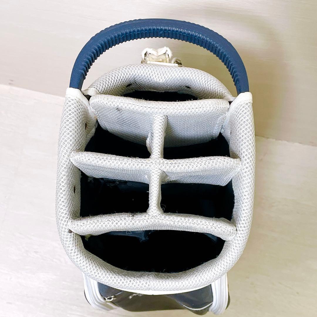 サイコバニー キャディバッグ ゴルフバッグ　 9.5型 6分割 ネイビー