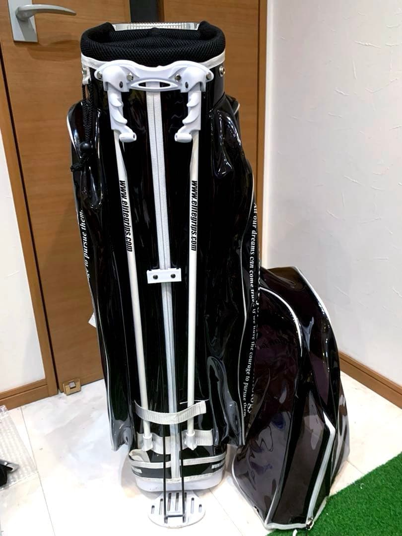 希少　完売　限定　エリート　スタンドキャディバッグ　クリアブラック