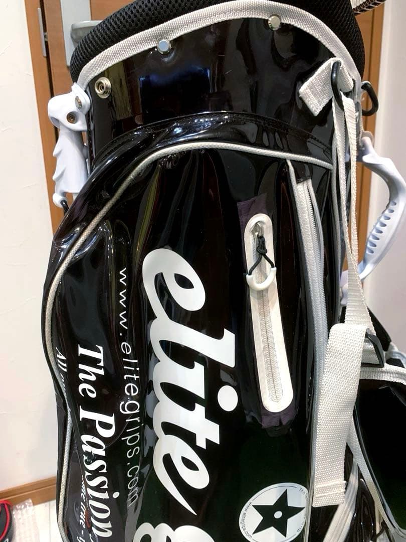 希少　完売　限定　エリート　スタンドキャディバッグ　クリアブラック