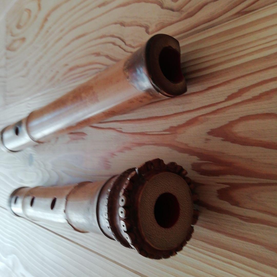 (値下げしました)竹製 尺八 5穴 専用ケース付き