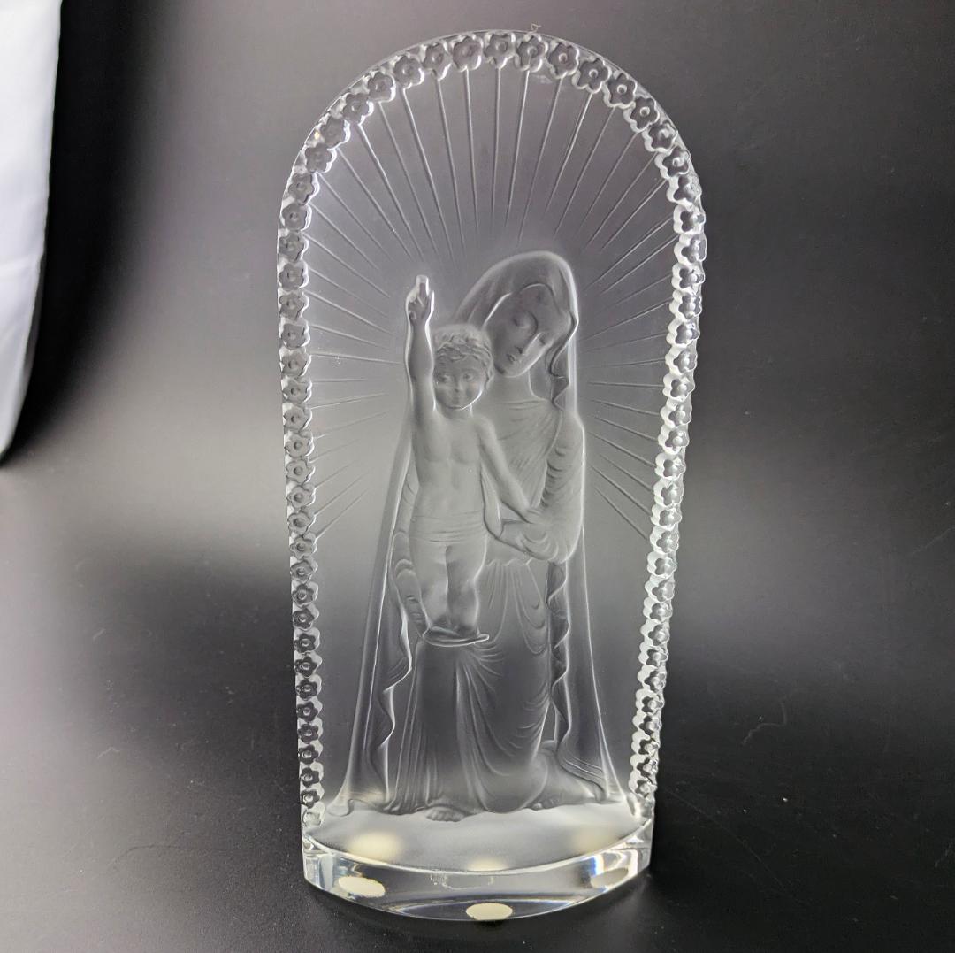 ラリック 聖母子像 Vierge à l'enfant 限定復刻 手彫りサイン入