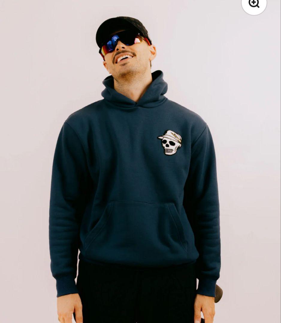 新品【DEVEREUX GOLF】 パーカー／ワッペン刺繍／ネイビー／S