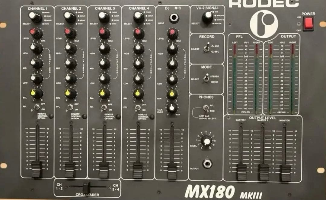 RODEC MX180 MKIII DJ mixer ミキサー　　極上品