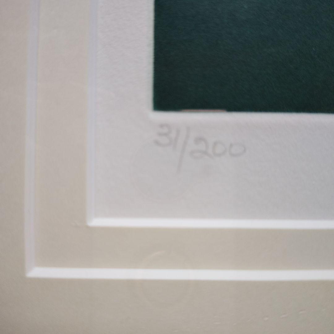 特価◯絵画 カラー銅版画 額装品