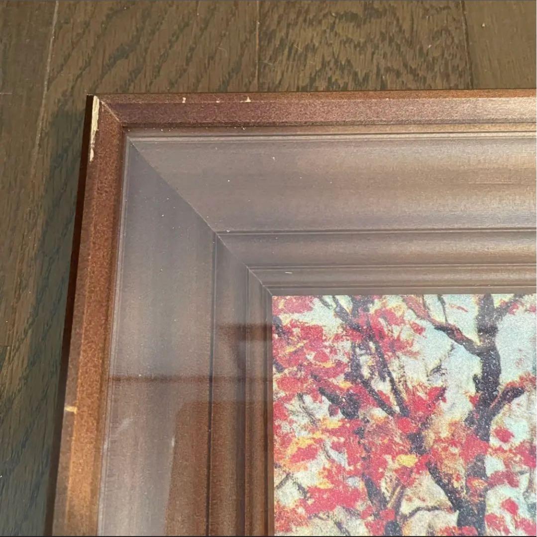 【水晶画】世界の名画 ロバート・ウッド　10月の朝 風景画 秋景色 風景画