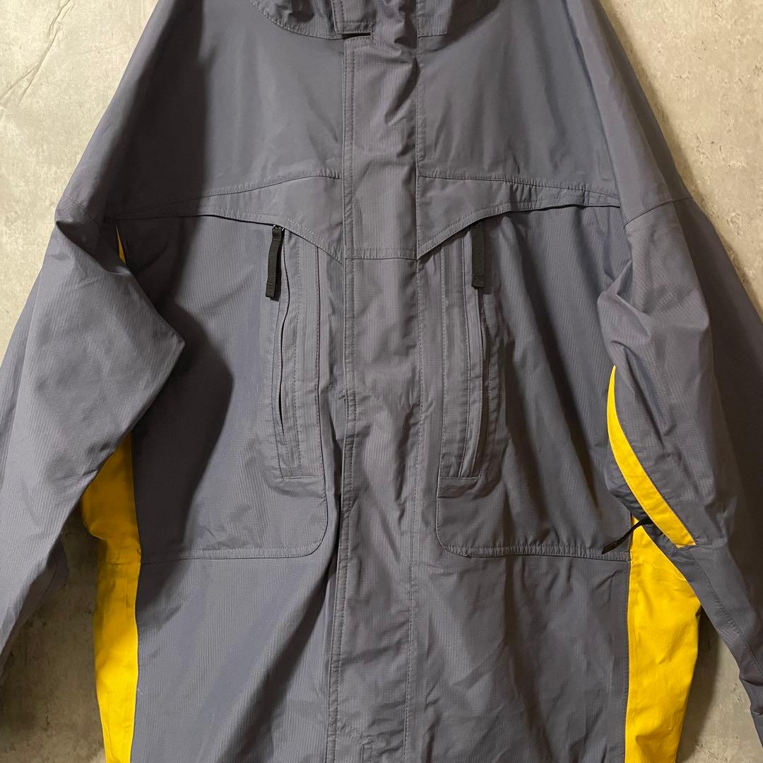 Burtonバートンスキーウェアスノーボードジャケットパーカー紺ネイビー黄色希少