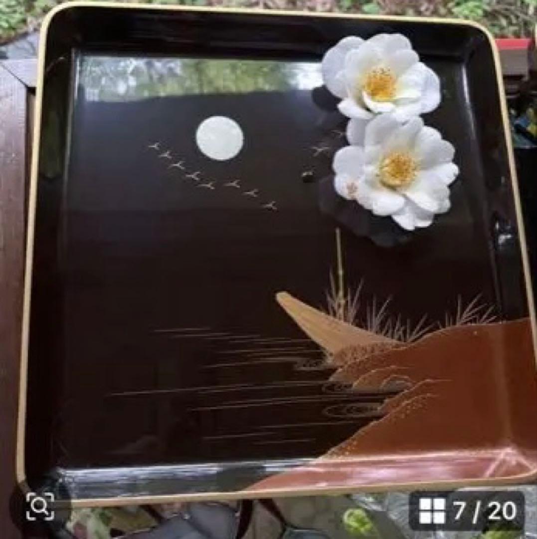 2244様感謝‼️JAPANGOZEN超絶時代蒔絵「源氏物語　須磨　明石」御膳5客