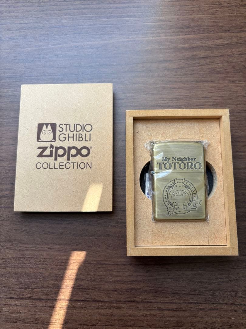 ジブリ　トトロ　zippo 初期の木箱入り　シリアルNo.4444
