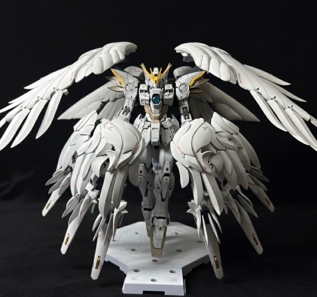 MGウイングガンダムゼロVer.Ka スノーホワイトプレリュード 全塗装 完成品