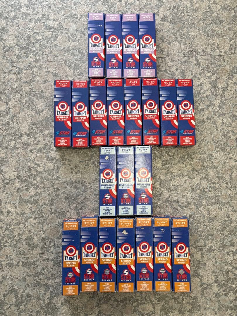 クロスカントリースキー　STARクリスターワックス23本まとめ売り
