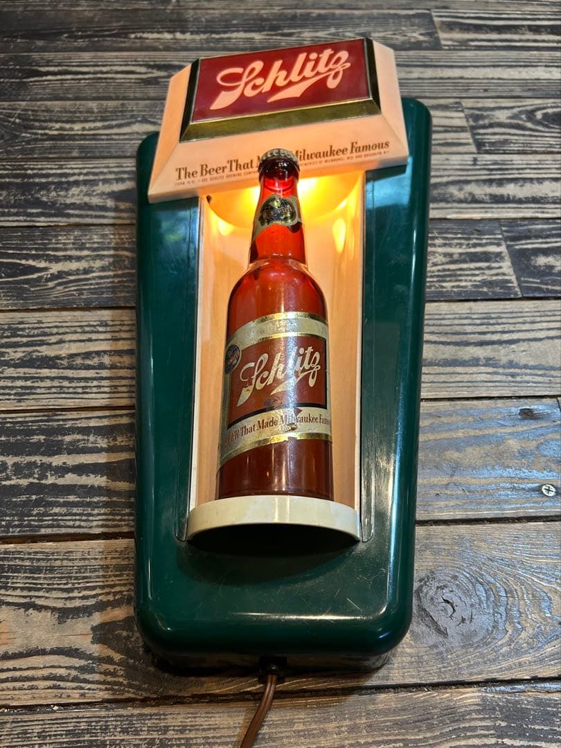 1950sヴィンテージ Schlitz シュリッツビールサインライト