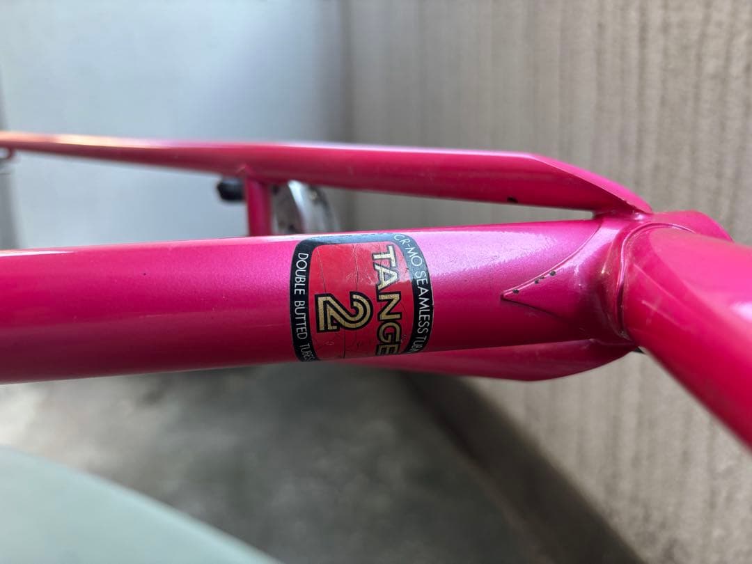 Panasonic Tange 2 ロードバイクフレーム ピンク