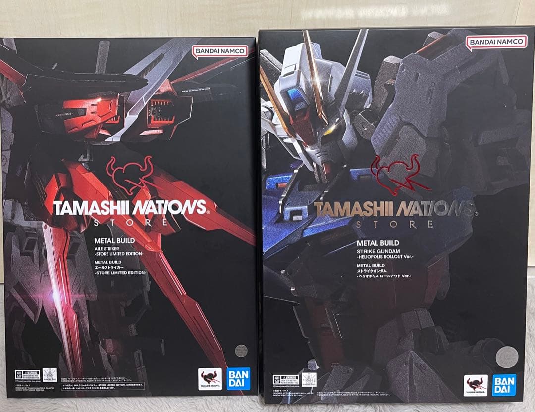 メタルビルド　３点セット　ストライクガンダム(ヘリオポリス)　エール　オオトリ