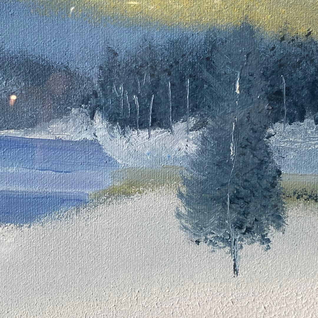 多田晴義作「北海道・富良野」　風景画　油彩画