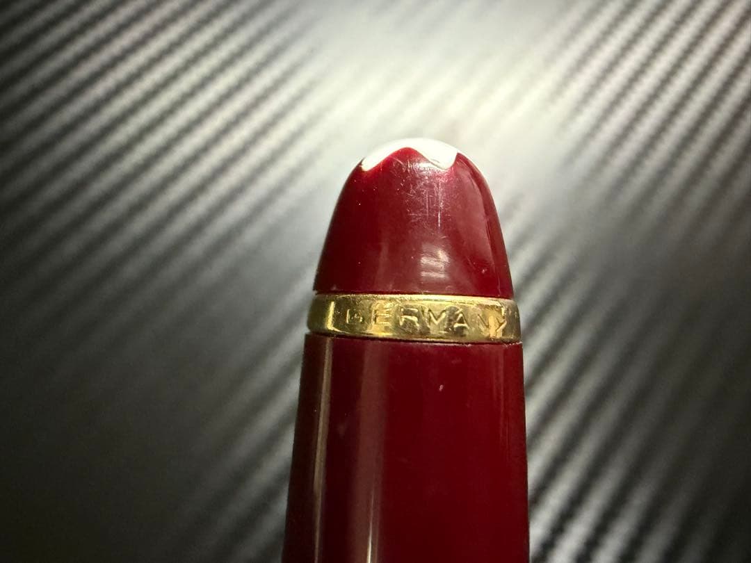 美品 エボナイト芯 モンブラン 144 ボルドー 全金 M 中字 万年筆