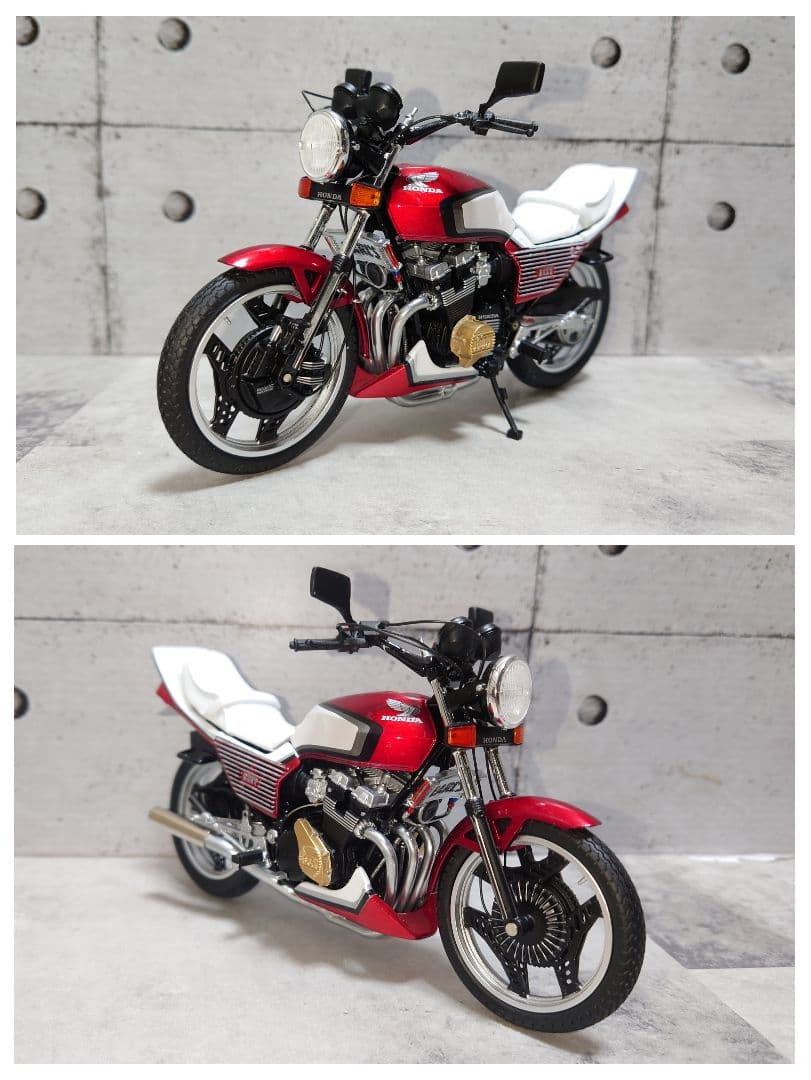 1/12完成品CBX400F赤白 2型カスタム